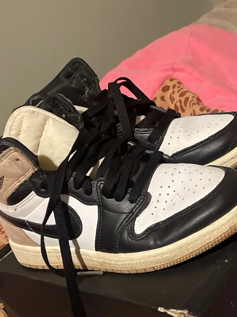 Nike Kids Sneakers Black White Tan